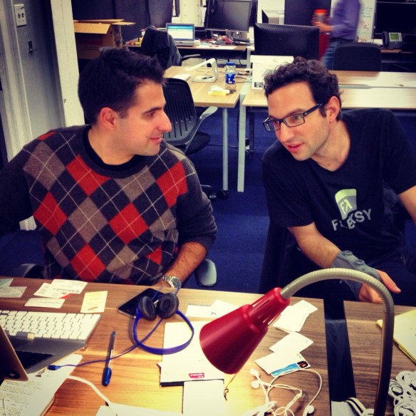 Gründer bei der Arbeit